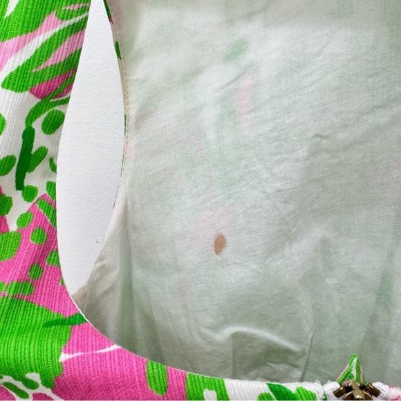 Lilly Pulitzer Delia Shift Cabana Pink In The Garden rare gorgeous dress Sz 4 - Picture 6 of 7